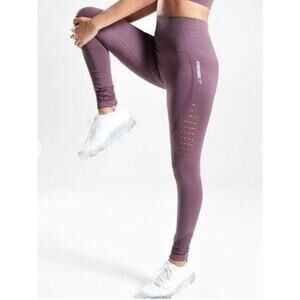 Gymshark Purple High Rise Energy Seamless
Perforated Leggings Sz M Workout Gear